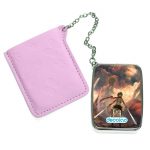 مرآة جيب جلد مستطيلة بتصميم تقضي ميكاسا على العمالقة هجوم العمالقة