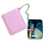 مرآة جيب جلد مستطيلة بتصميم جاري توتورو والطفله