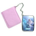 مرآة جيب جلد مستطيلة بتصميم حصان إلسا الثلجي ملكة الثلج