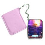 مرآة جيب جلد مستطيلة بتصميم دكتور ستون امل العالم