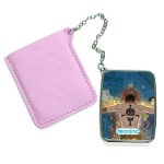 مرآة جيب جلد مستطيلة بتصميم ذكريات إيس ون بيس