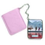 مرآة جيب جلد مستطيلة بتصميم رحله الاصدقاء