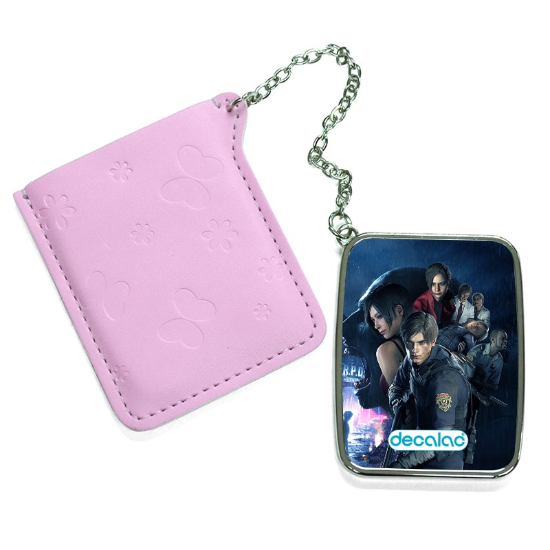 مرآة جيب جلد مستطيلة بتصميم ريزدنت ايفل 2 جميع الشخصيات مرآة جيب جلد مستطيلة بتصميم ريزدنت ايفل 2 جميع الشخصيات