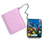 مرآة جيب جلد مستطيلة بتصميم سباق أكاديميتي للأبطال