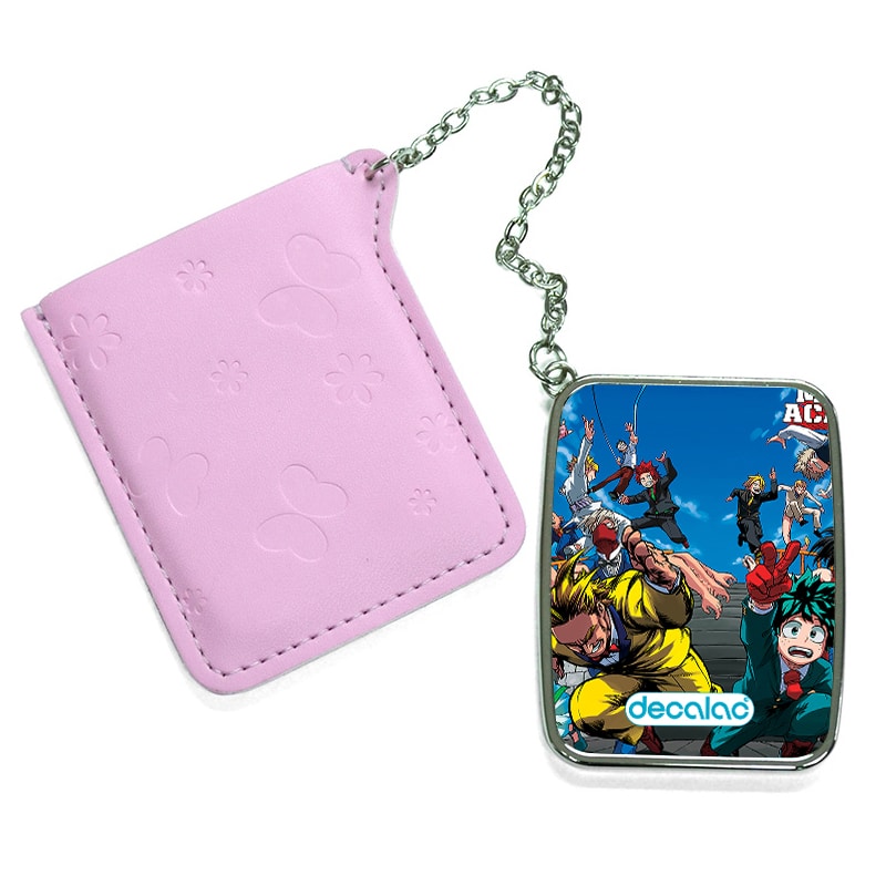 مرآة جيب جلد مستطيلة بتصميم سباق أكاديميتي للأبطال مرآة جيب جلد مستطيلة بتصميم سباق أكاديميتي للأبطال