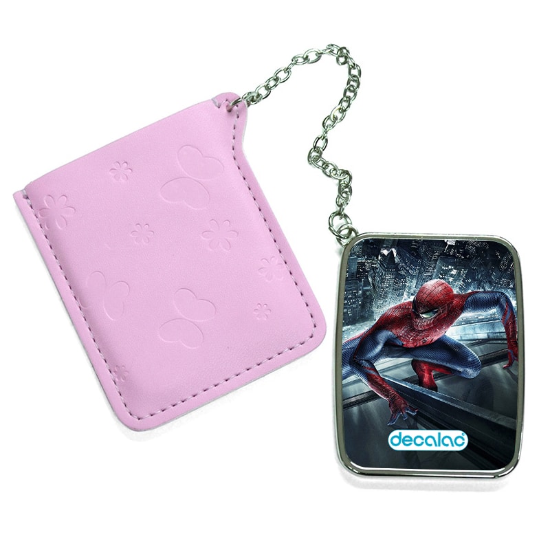 مرآة جيب جلد مستطيلة بتصميم  سبايدر مان اعلى نيويورك مرآة جيب جلد مستطيلة بتصميم  سبايدر مان اعلى نيويورك