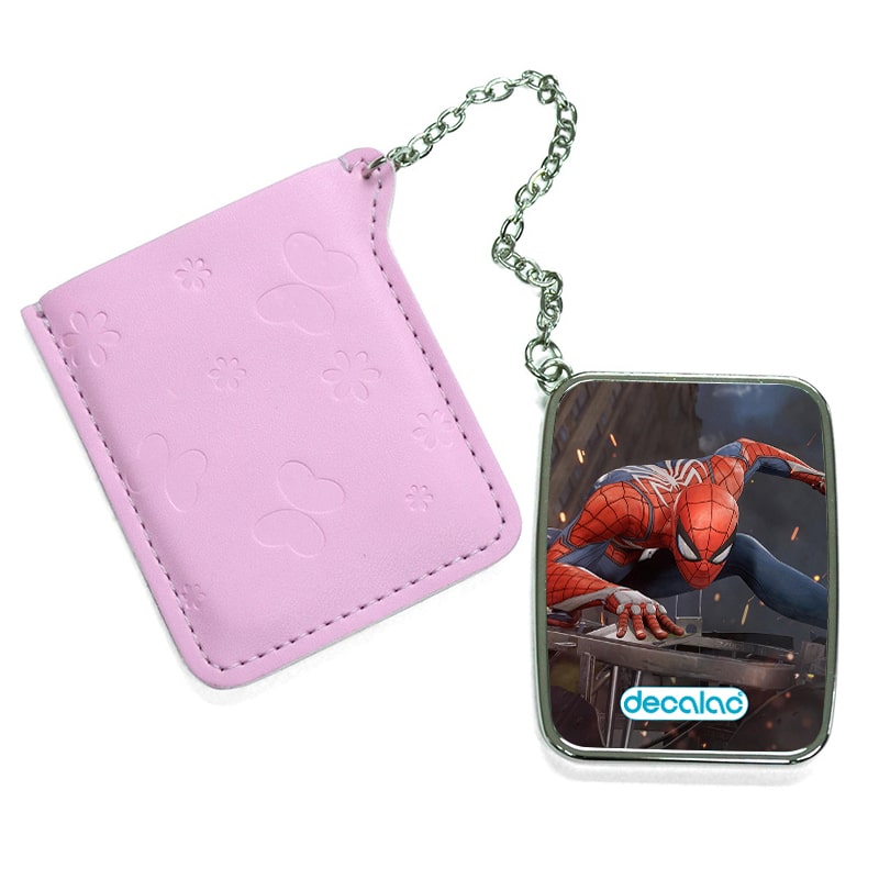 مرآة جيب جلد مستطيلة بتصميم سبايدرمان هوم كامينج مرآة جيب جلد مستطيلة بتصميم سبايدرمان هوم كامينج