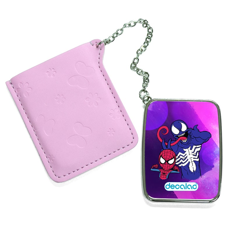 مرآة جيب جلد مستطيلة بتصميم سبيدر مان رسم مرآة جيب جلد مستطيلة بتصميم سبيدر مان رسم