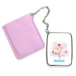 مرآة جيب جلد مستطيلة بتصميم شجرة الكرز شخصيات BT21