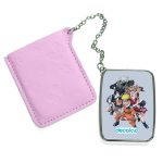 مرآة جيب جلد مستطيلة بتصميم شخصيات ناروتو وهم صغار