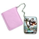 مرآة جيب جلد مستطيلة بتصميم عائلة كونغ فو باندا