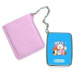 مرآة جيب جلد مستطيلة بتصميم عناق أر جي شخصيات BT21