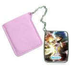 مرآة جيب جلد مستطيلة بتصميم قتال ميدوريا ضد باكوغو