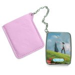 مرآة جيب جلد مستطيلة بتصميم قلعه هاول المتحركة