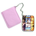 مرآة جيب جلد مستطيلة بتصميم قوة الابطال كل الانميات