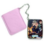 مرآة جيب جلد مستطيلة بتصميم قوة شخصيات قاتل الشياطين