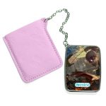 مرآة جيب جلد مستطيلة بتصميم قوة ميكاسا انمي هجوم العمالقة