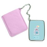 مرآة جيب جلد مستطيلة بتصميم كرتون كاميرا