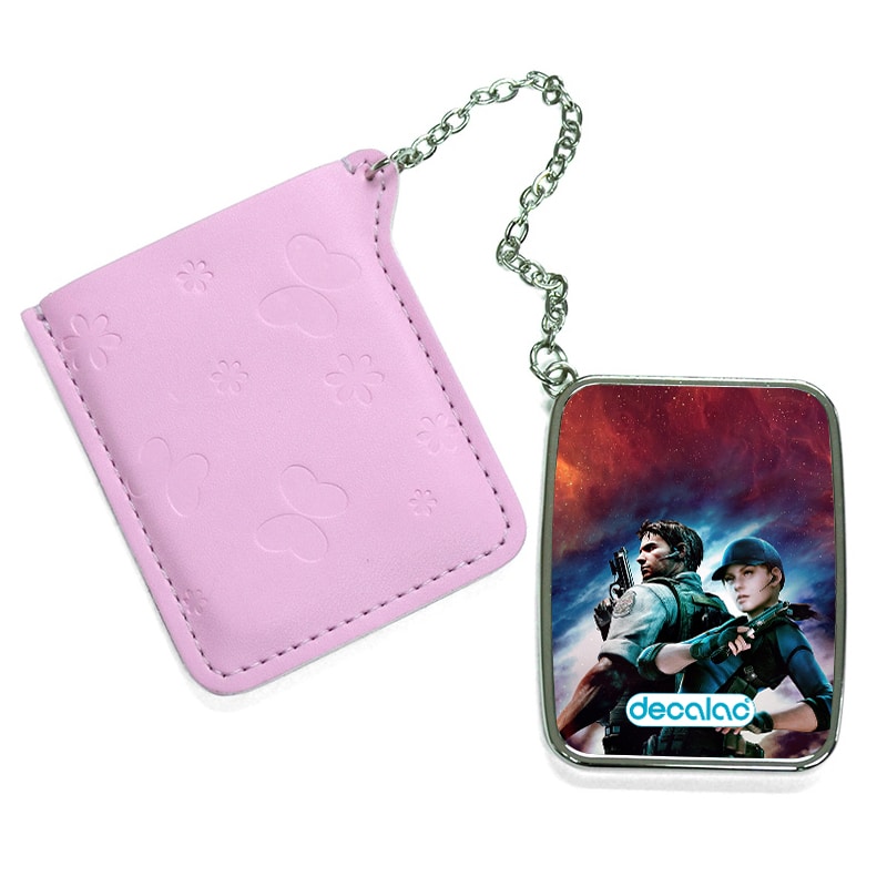 مرآة جيب جلد مستطيلة بتصميم كريس وكلير ريدفيلد 2 مرآة جيب جلد مستطيلة بتصميم كريس وكلير ريدفيلد 2