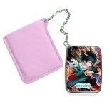 مرآة جيب جلد مستطيلة بتصميم معركه في أكاديميتي للأبطال