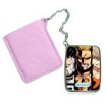 مرآة جيب جلد مستطيلة بتصميم ميدوريا وباكوغو واوول مايت