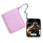 مرآة جيب جلد مستطيلة بتصميم نيران معارك كول أوف ديوتي