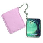 مرآة جيب جلد مستطيلة بتصميم هالوين مخيف