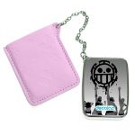 مرآة جيب جلد مستطيلة بتصميم وداع الأميره فيفي ون بيس