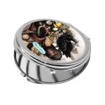 مرآة جيب صغيرة دائرية بتصميم أبيكس ليجندز بلد هاوند