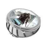 مرآة جيب صغيرة دائرية بتصميم أساسنز كريد الثورة الأمريكية