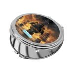 مرآة جيب صغيرة دائرية بتصميم أساسنز كريد بلاك فلاغ