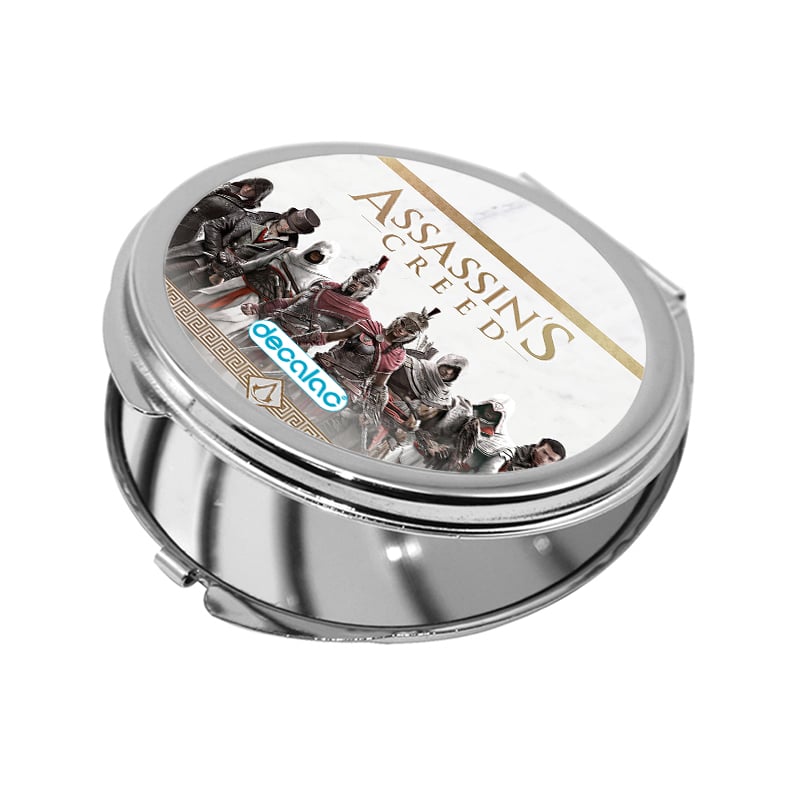 مرآة جيب صغيرة دائرية بتصميم أساسنز كريد جميع الشخصيات مرآة جيب صغيرة دائرية بتصميم أساسنز كريد جميع الشخصيات