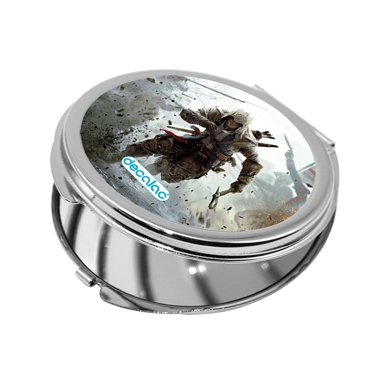 مرآة جيب صغيرة دائرية بتصميم أساسنز كريد وسط الحرب مرآة جيب صغيرة دائرية بتصميم أساسنز كريد وسط الحرب