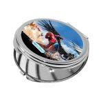 مرآة جيب صغيرة دائرية بتصميم اجنحة النسر سبايدر مان ايرون مان