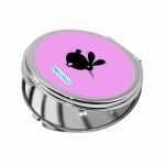 مرآة جيب صغيرة دائرية بتصميم ارنب مخيف