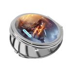 مرآة جيب صغيرة دائرية بتصميم اسلحة باتلفيلد