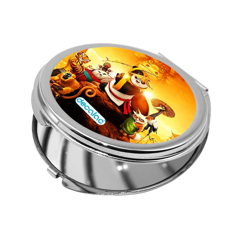 مرآة جيب صغيرة دائرية بتصميم اصدقاء كونغ فو باندا مرآة جيب صغيرة دائرية بتصميم اصدقاء كونغ فو باندا