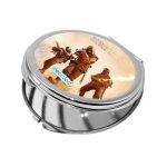 مرآة جيب صغيرة دائرية بتصميم اطلاق النار باتلفيلد