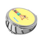 مرآة جيب صغيرة دائرية بتصميم اكسسوارات يد امرأة