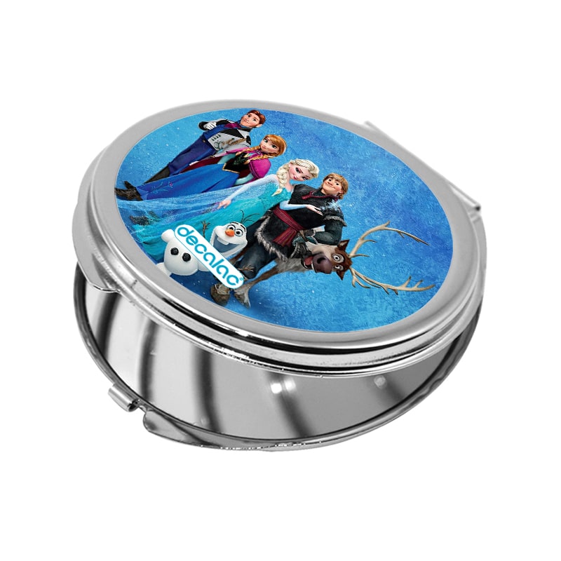 مرآة جيب صغيرة دائرية بتصميم الشخصيات الرئيسيه لفروزن مرآة جيب صغيرة دائرية بتصميم الشخصيات الرئيسيه لفروزن