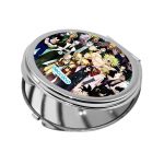 مرآة جيب صغيرة دائرية بتصميم الشخصيات الفخمة كل الانميات