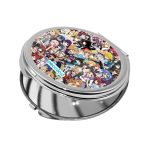 مرآة جيب صغيرة دائرية بتصميم الشخصيات اللطيفه كل الانميات