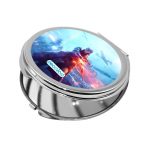 مرآة جيب صغيرة دائرية بتصميم الفتاة المحاربة باتلفيلد 1