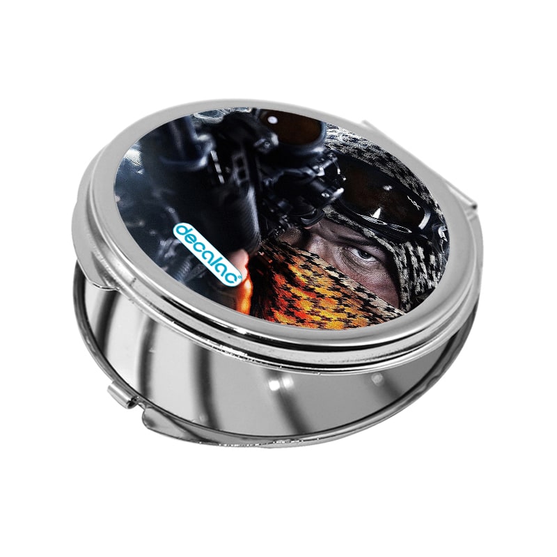 مرآة جيب صغيرة دائرية بتصميم القناص باتلفيلد 1 مرآة جيب صغيرة دائرية بتصميم القناص باتلفيلد 1