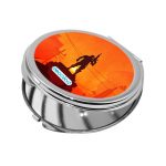 مرآة جيب صغيرة دائرية بتصميم المحارب فورت نايت