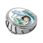 مرآة جيب صغيرة دائرية بتصميم انمي المخطوفة