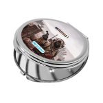 مرآة جيب صغيرة دائرية بتصميم باتلفيلد 1 التخفي جيدا