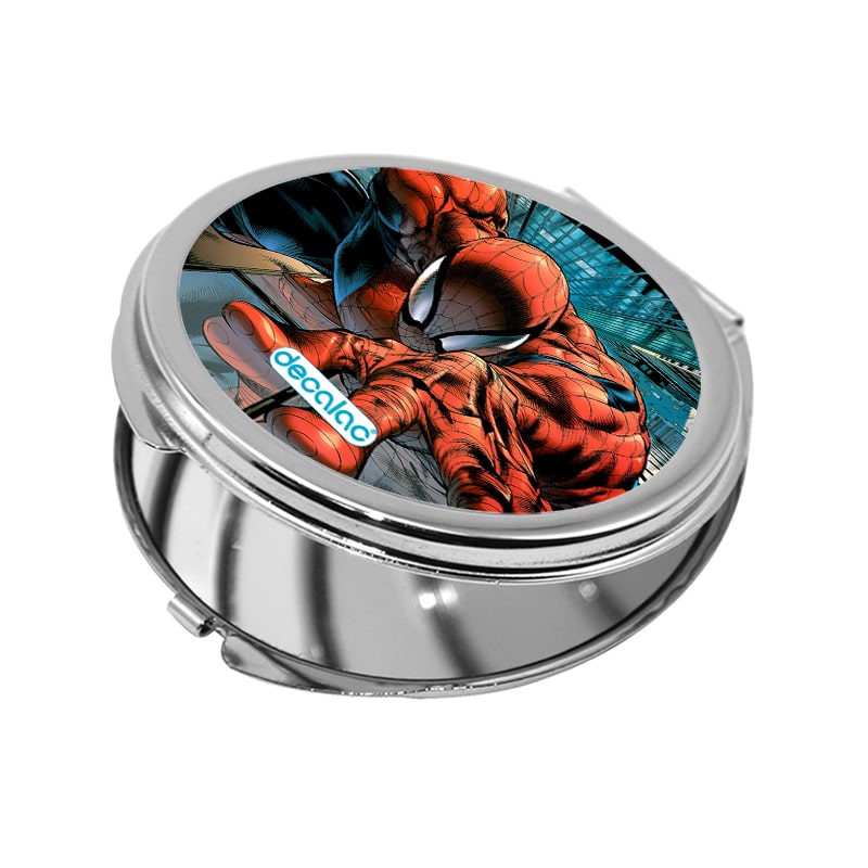 مرآة جيب صغيرة دائرية بتصميم تسلق الجدران سبايدر مان مرآة جيب صغيرة دائرية بتصميم تسلق الجدران سبايدر مان