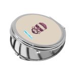 مرآة جيب صغيرة دائرية بتصميم جمجمه انيقه