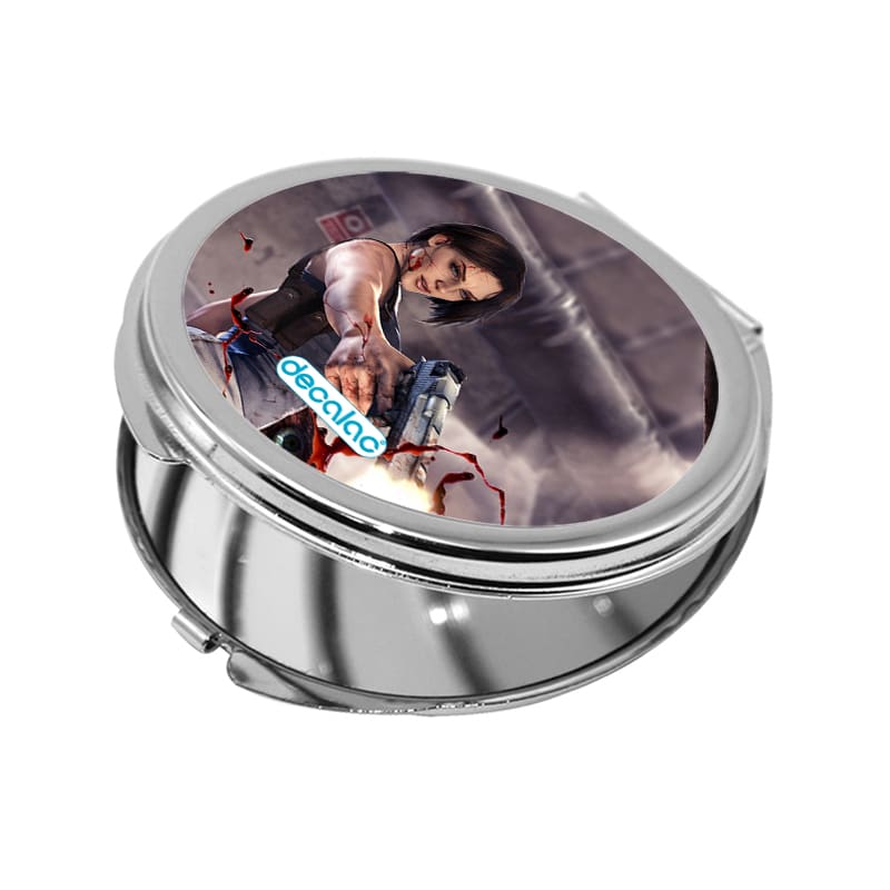 مرآة جيب صغيرة دائرية بتصميم جيل فالنتاين اطلاق النار رزدنت ايفل 3 مرآة جيب صغيرة دائرية بتصميم جيل فالنتاين اطلاق النار رزدنت ايفل 3